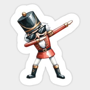 Christmas Nutcracker Dabbing Dance Sticker